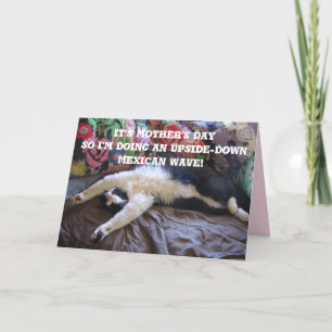 Tarjeta de Día de la Madre de ola mexicana diverti