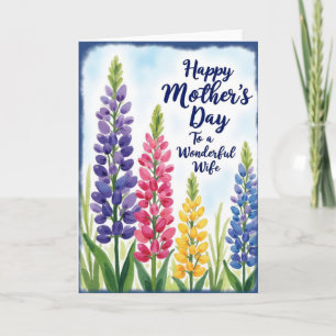 Tarjeta de Día de la Madre de primavera