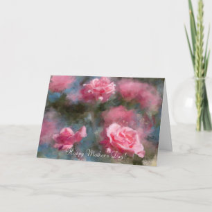 Tarjeta de Día de la Madre de Rosa Rosa Rosa Rosa