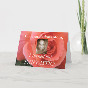 Tarjeta de Día de la Madre divertida - ¡Añade tu p