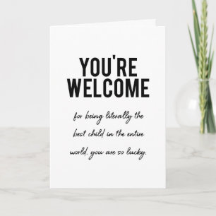 tarjeta de Día de la Madre divertida que te dan la