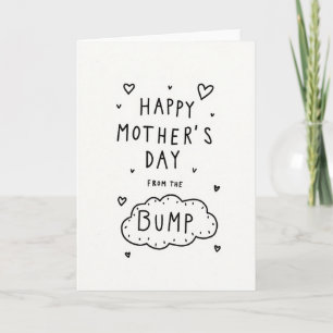 Tarjeta de Día de la Madre embarazada