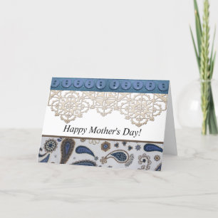 Tarjeta de Día de la Madre Feliz Estilo de País co