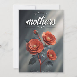 Tarjeta de Día de la Madre floral moderna