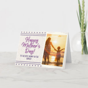 Tarjeta de Día de la Madre Foto personalizado