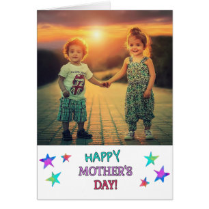Tarjeta de Día de la Madre fotográfico personaliza