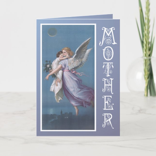 TARJETA DE Día de la Madre Guardian ANGEL (Anverso)