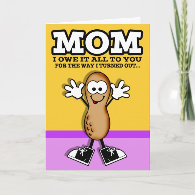 Tarjeta de Día de la Madre Lil Peanut (Anverso)