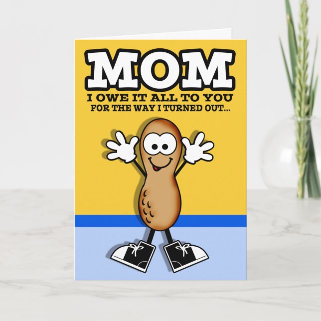 Tarjeta de Día de la Madre Lil Peanut (Anverso)