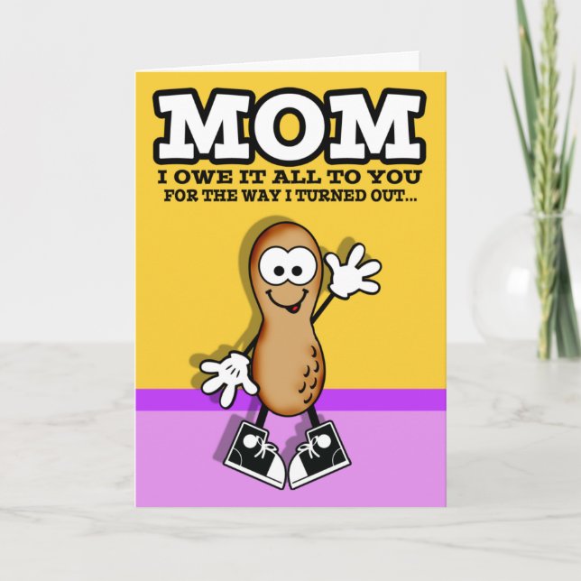 Tarjeta de Día de la Madre Lil Peanut (Anverso)