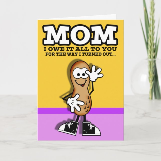 Tarjeta de Día de la Madre Lil Peanut (Anverso)