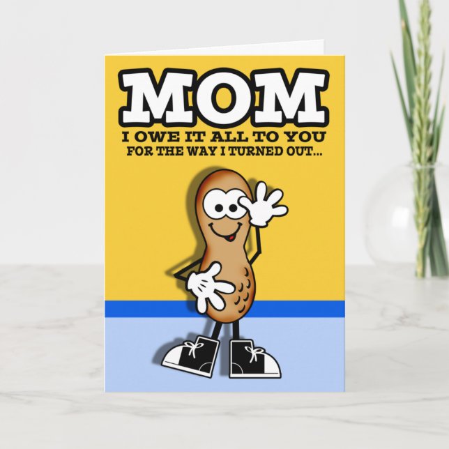 Tarjeta de Día de la Madre Lil Peanut (Anverso)
