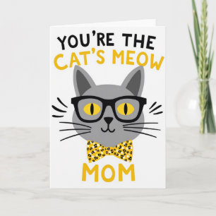 Tarjeta de Día de la Madre 'Maullido de Gatos para