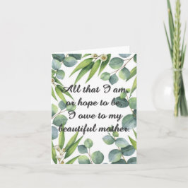 Tarjeta de Día de la Madre - Mi bella madre