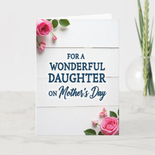 Tarjeta de Día de la Madre para Hija