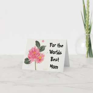 Tarjeta de Día de la Madre para mejor mamá del mun