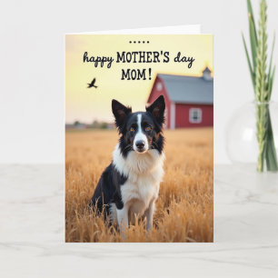 Tarjeta de Día de la Madre para Perro de Ojos Ámba