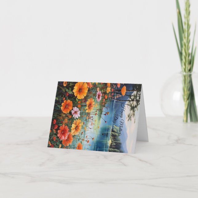 tarjeta de Día de la Madre personalizado (Anverso)