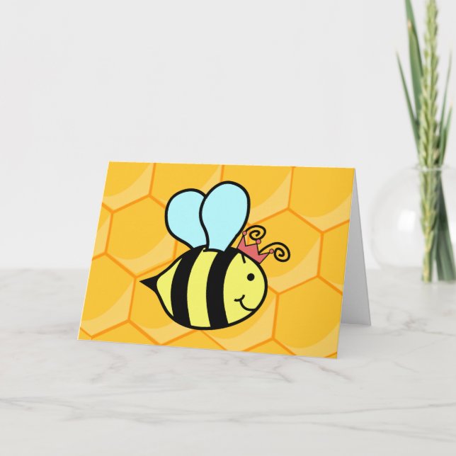 Tarjeta de Día de la Madre Queen Bee (Anverso)