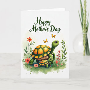 Tarjeta de Día de la Madre Reptil Esmeralda