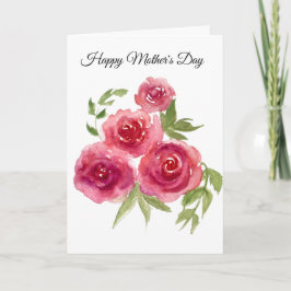 Tarjeta de Día de la Madre Roja