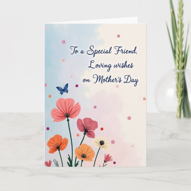 Tarjeta de Día de la Madre Sapphire Love (Anverso)