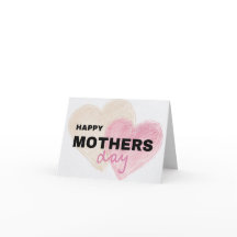 Tarjeta de Día de la Madre simple con corazón