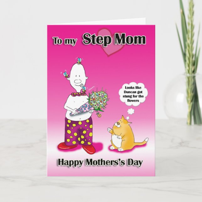 Tarjeta de Día de la Madre Step Mom (Anverso)