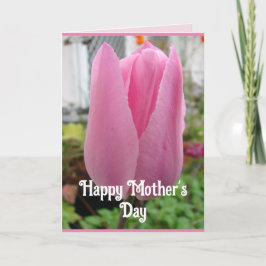 Tarjeta de Día de la Madre Tulip Floral Floral Tul