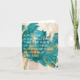 Tarjeta de Día de la Madre - Una madre es la que p