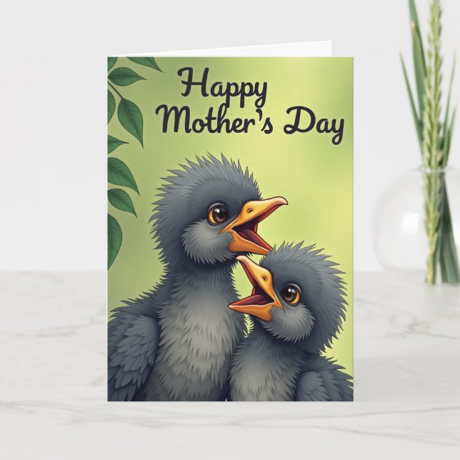 Tarjeta de Día de la Madre Verde Lima (Anverso)