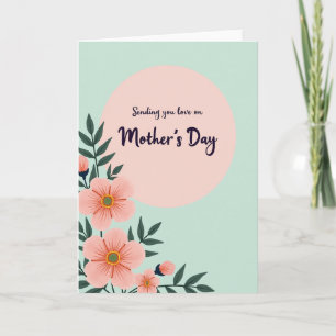 Tarjeta de Día de las Madres con Lunares y Amor