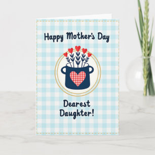 Tarjeta de Día de las Madres con Recipiente Emocio
