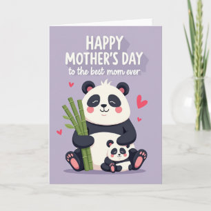 Tarjeta de Día de las Madres de Bambú Amor