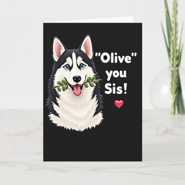 Tarjeta de Día de las Madres Loba Cachorra Dulce (Anverso)