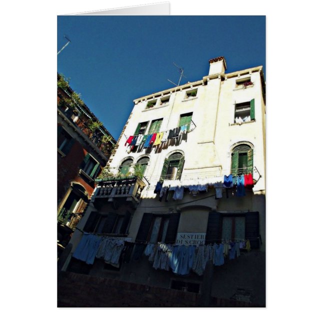 Tarjeta de día de lavandería (Frente)