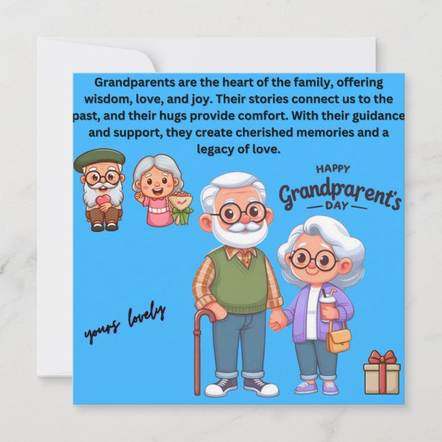 tarjeta de día de los abuelos (Anverso)