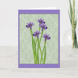 Tarjeta de Día de los Abuelos de Flores Silvestres