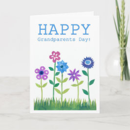 Tarjeta de día de los abuelos - Flor