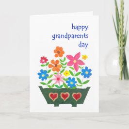 Tarjeta de Día de los Abuelos - Flor