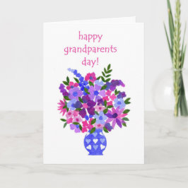 Tarjeta de Día de los Abuelos - Flor