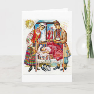 Tarjeta de Día de los Navidades Rusos