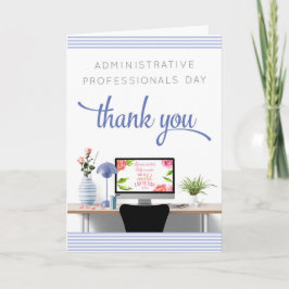 Tarjeta de día de los profesionales del administra