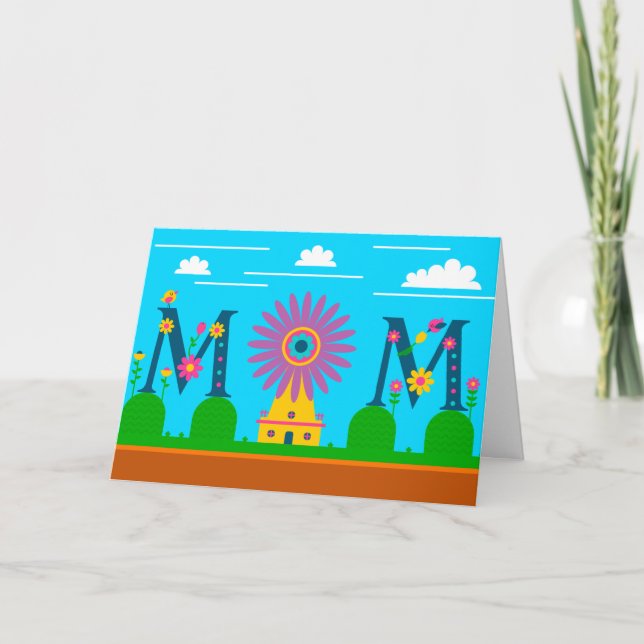 Tarjeta de Día de Madre Divertida (Anverso)