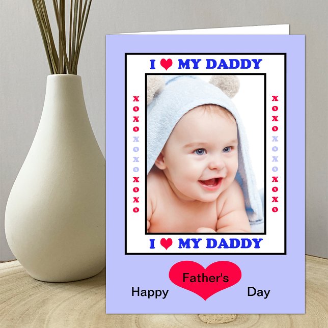 Tarjeta de Día de Papá Padre - Corazón de mi foto  (Subido por el creador)