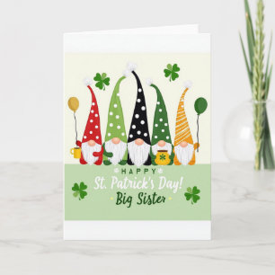 Tarjeta de Día de San Patricio para Hermana Mayor