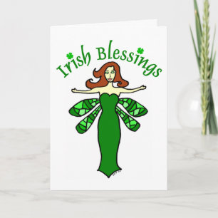 Tarjeta de Día de San Patricio para las Bendicione