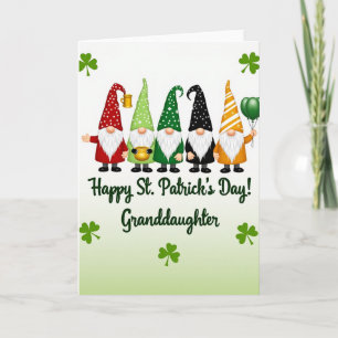 Tarjeta de Día de San Patricio para Nieta