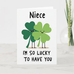 Tarjeta de Día de San Patricio para Sobrina Querid