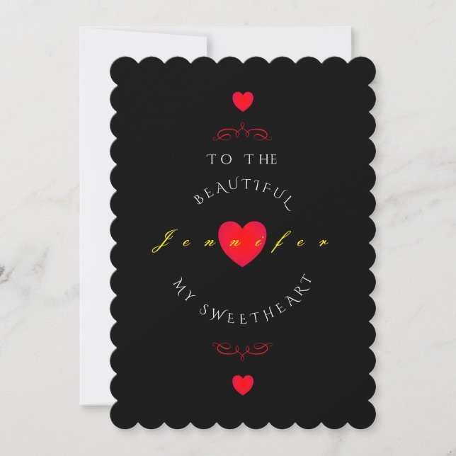 Tarjeta de Día de San Valentín (Anverso)